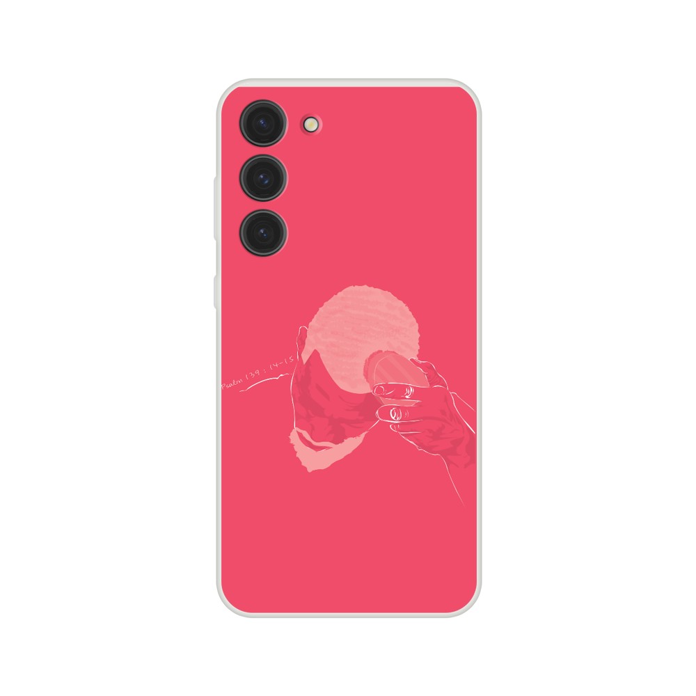 "Brush" Phone Case in Pink Color.