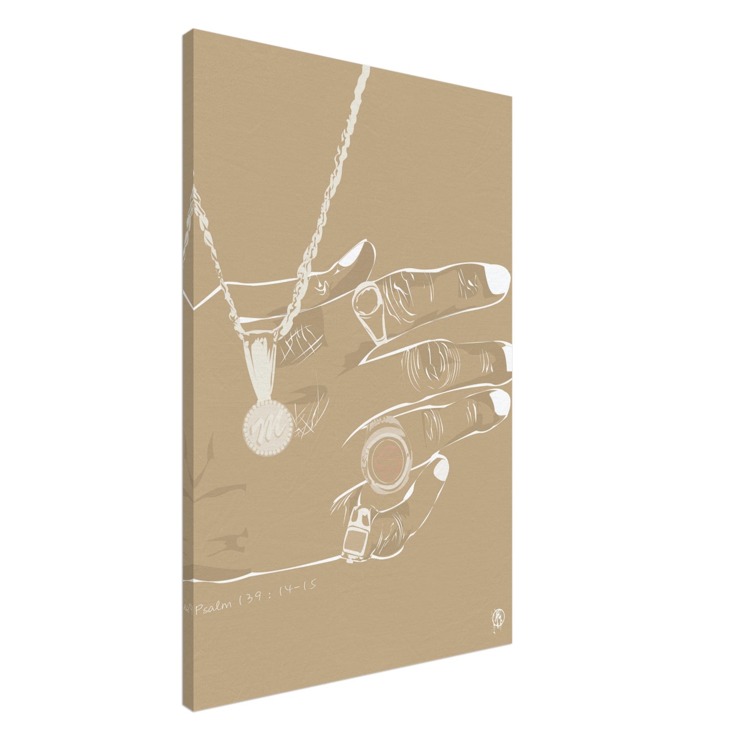 "Gold Rings" Display Art Piece (Cairo Beige)