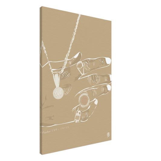 "Gold Rings" Display Art Piece (Cairo Beige)