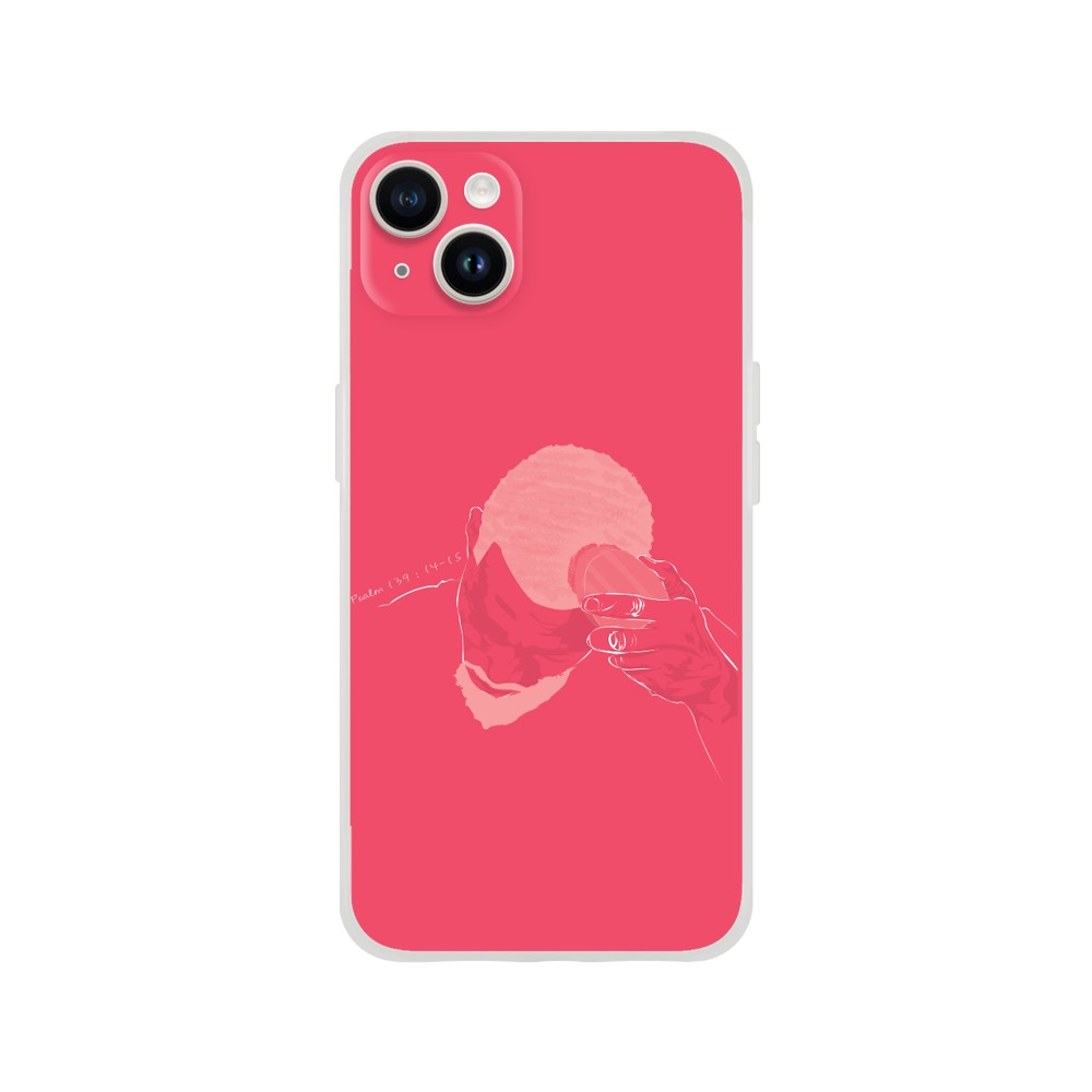 "Brush" Phone Case in Pink Color.