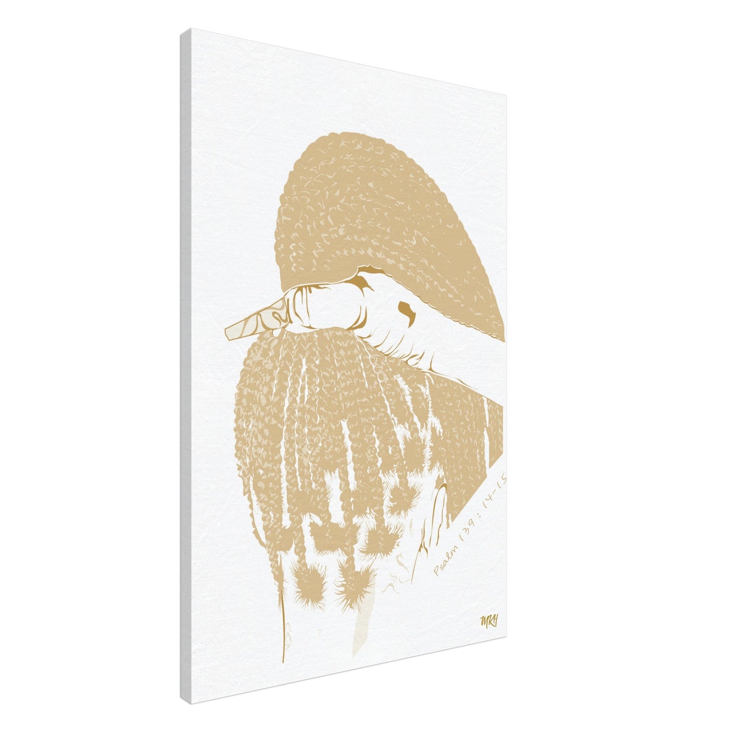 "Braids" Display Art Piece (Gold)