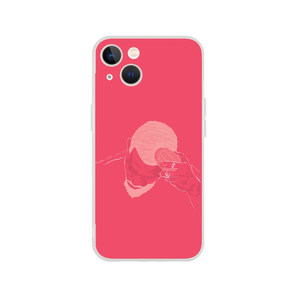 "Brush" Phone Case in Pink Color.