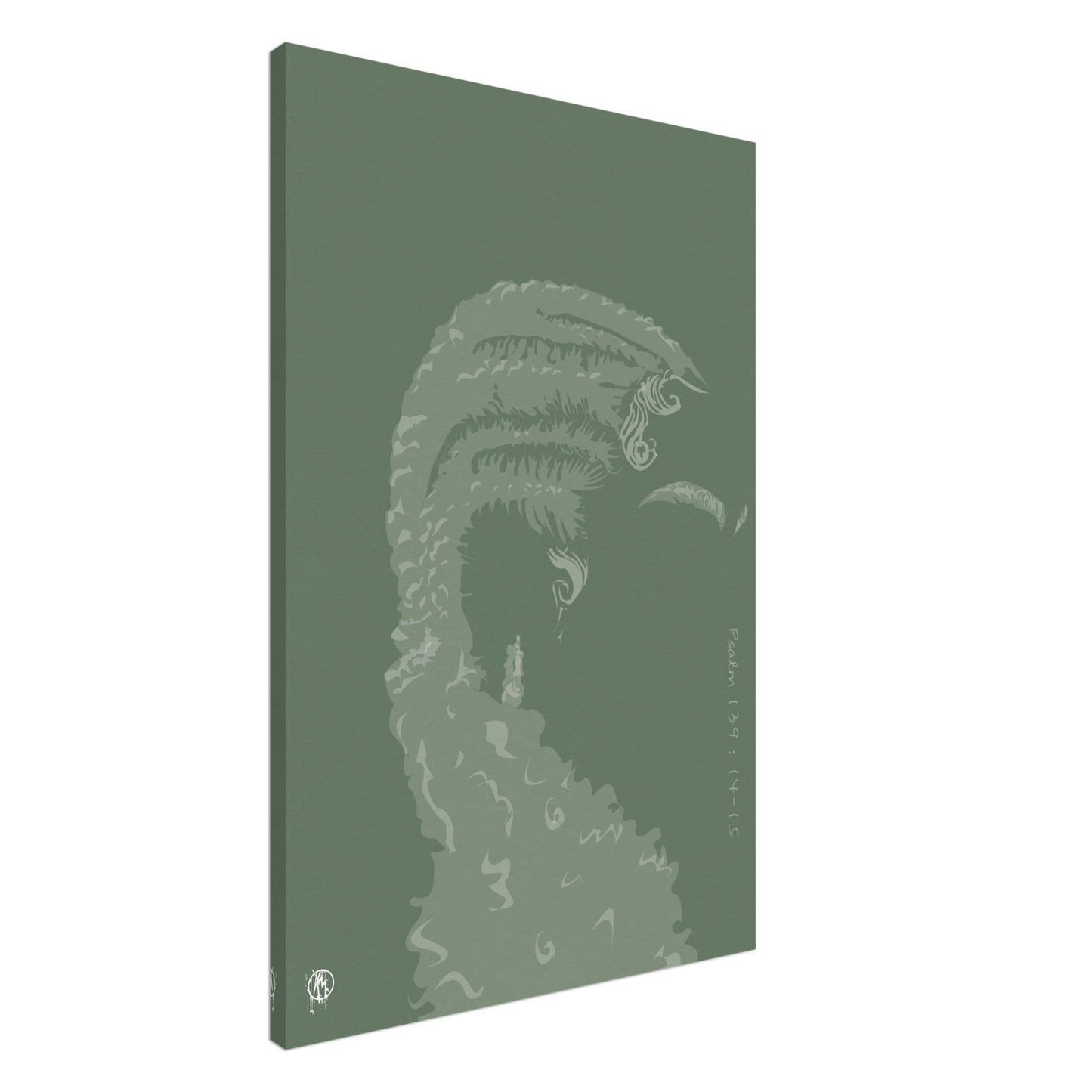 "Cornrows" Display Art Piece (More Than Green)