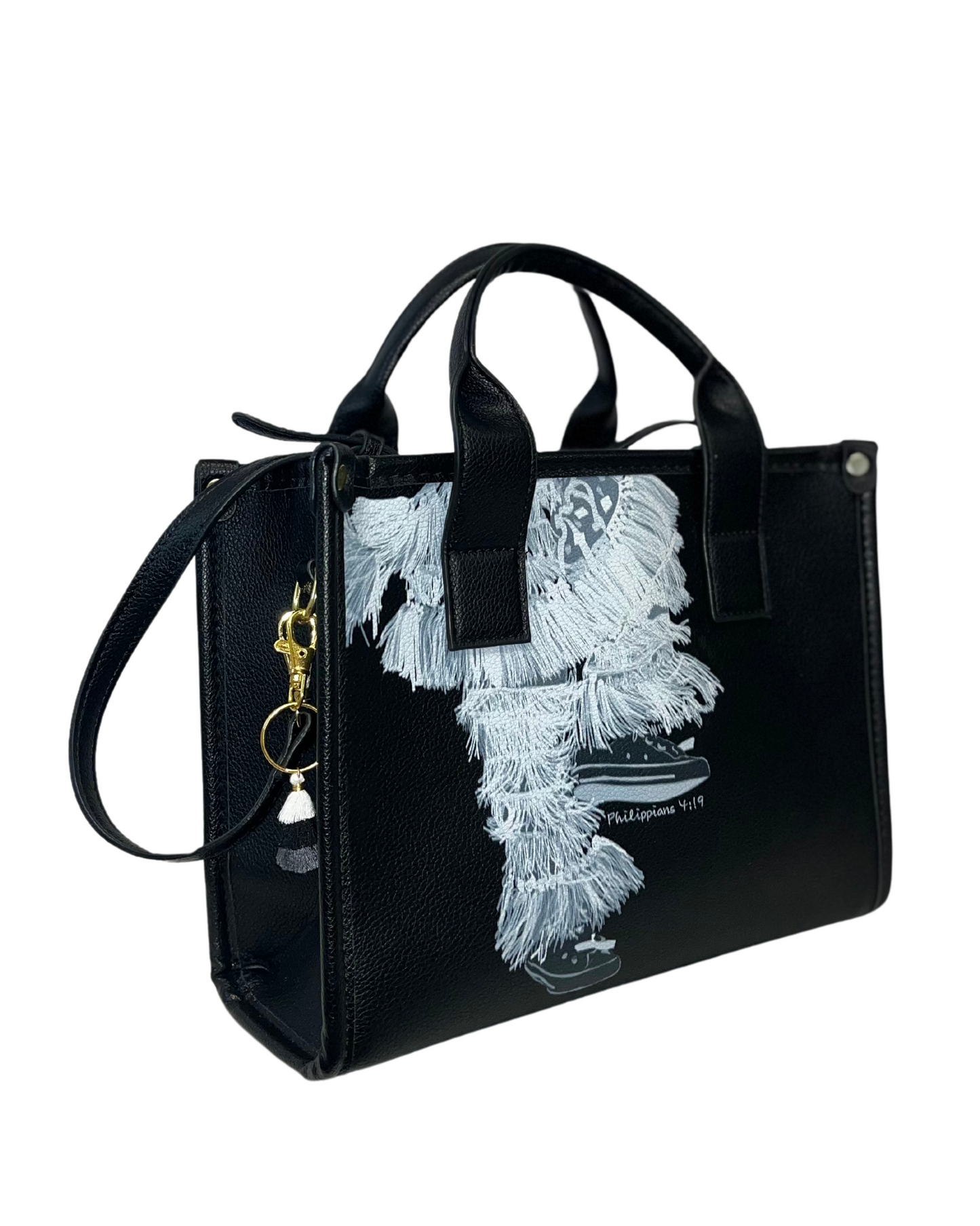 Gombey Handbag in Color Black