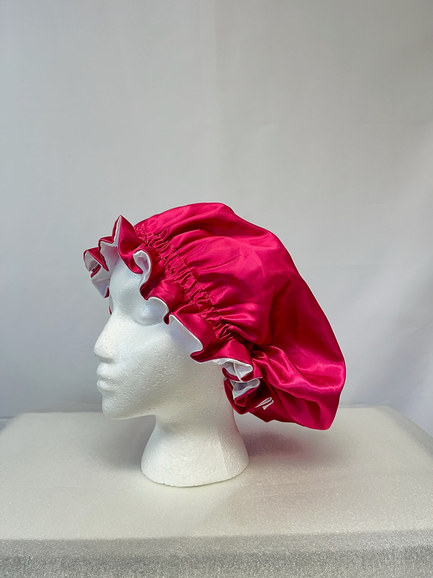 Cornrows Bonnet in Color Hawt Pink
