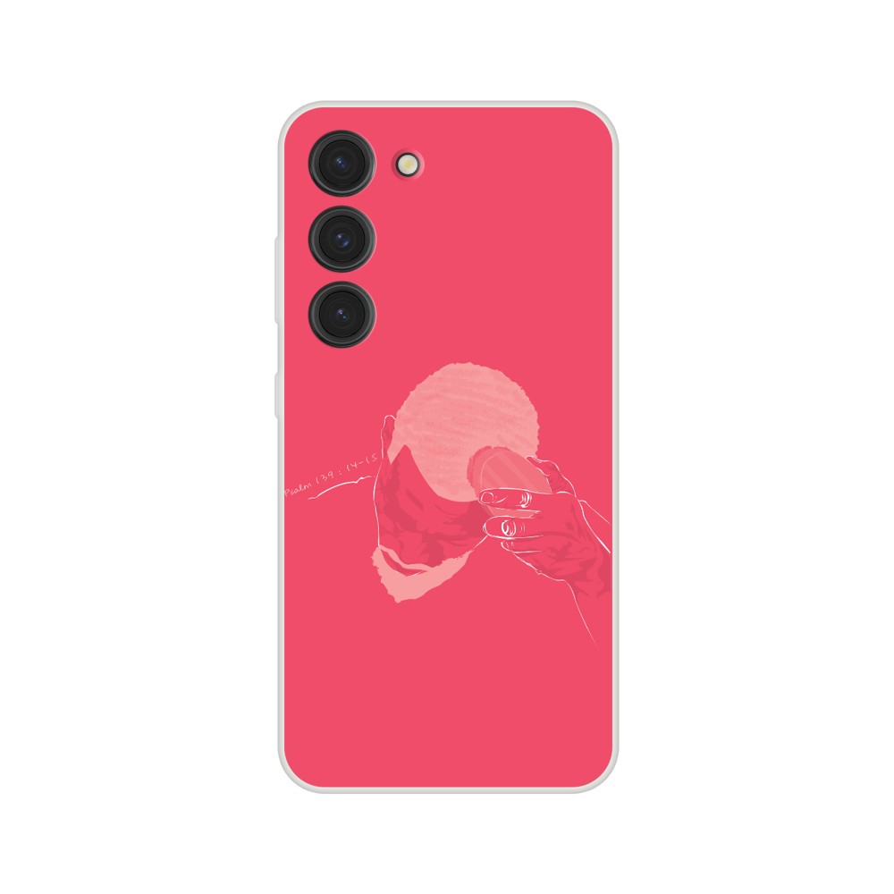"Brush" Phone Case in Pink Color.