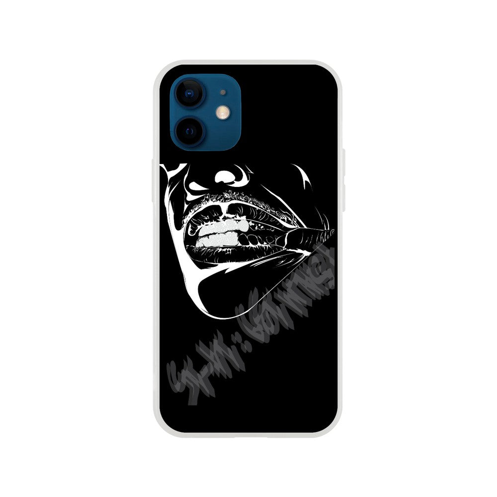 "Grillz" Phone Case in Solid Black Color