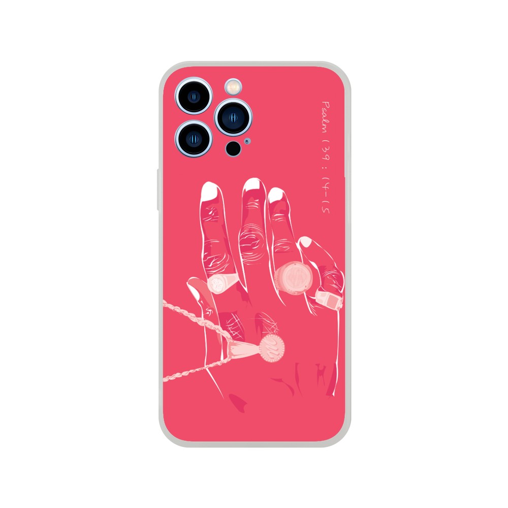 "Rings" Phone Case in Pink Color