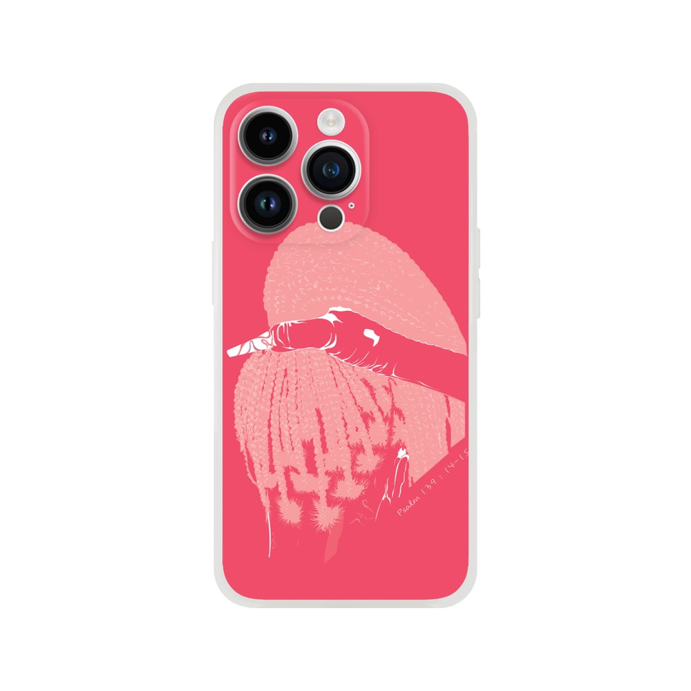 "Braided" Phone Case in Poppin Pink