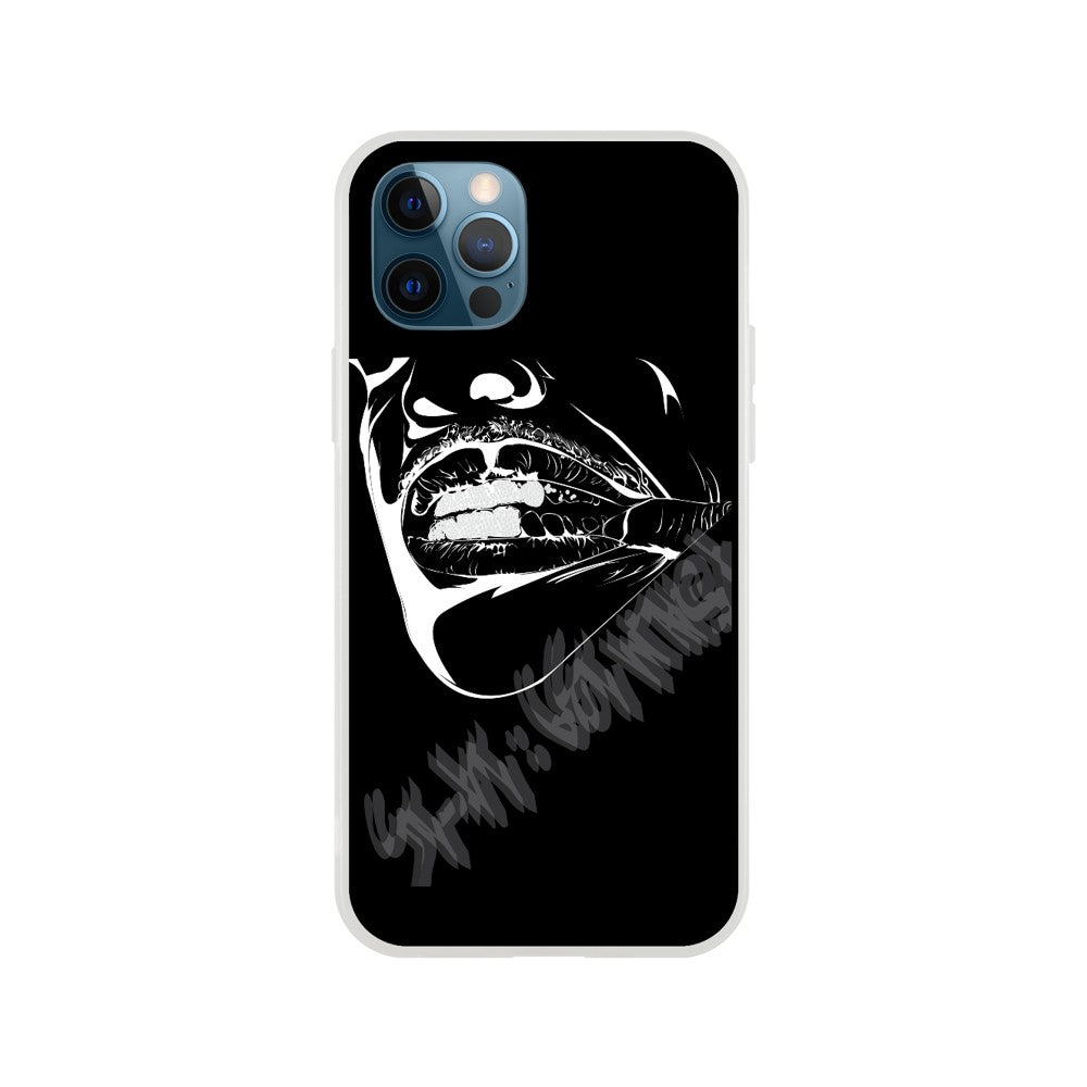 "Grillz" Phone Case in Solid Black Color