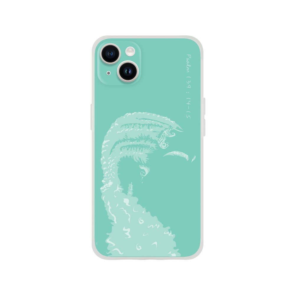 "Cornrows" Phone Case in Synergy Blue Color