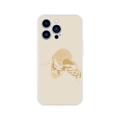 "Brush" Phone Case in Tanned Gold Color