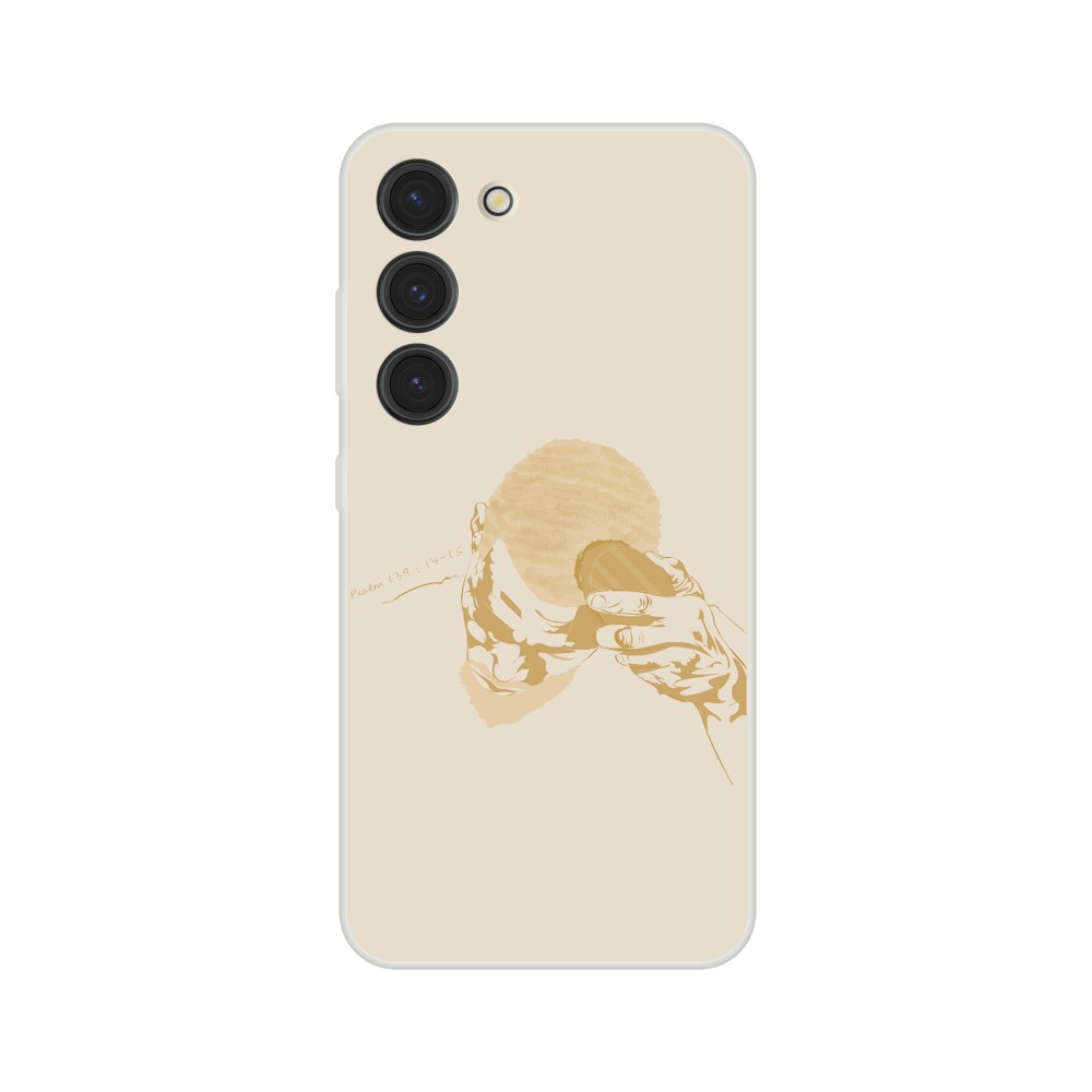 "Brush" Phone Case in Tanned Gold Color