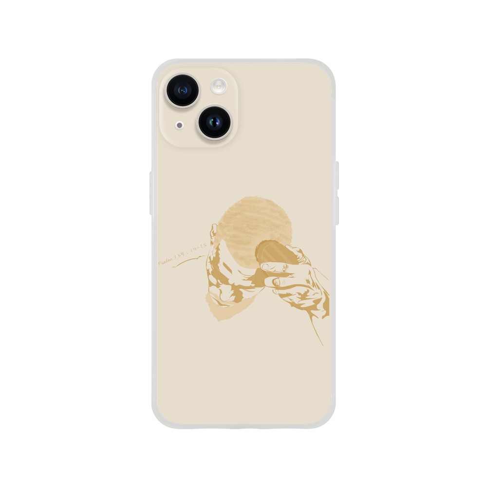 "Brush" Phone Case in Tanned Gold Color