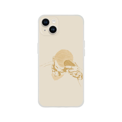 "Brush" Phone Case in Tanned Gold Color