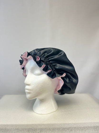 Headwrap Day Bonnet in Color Black