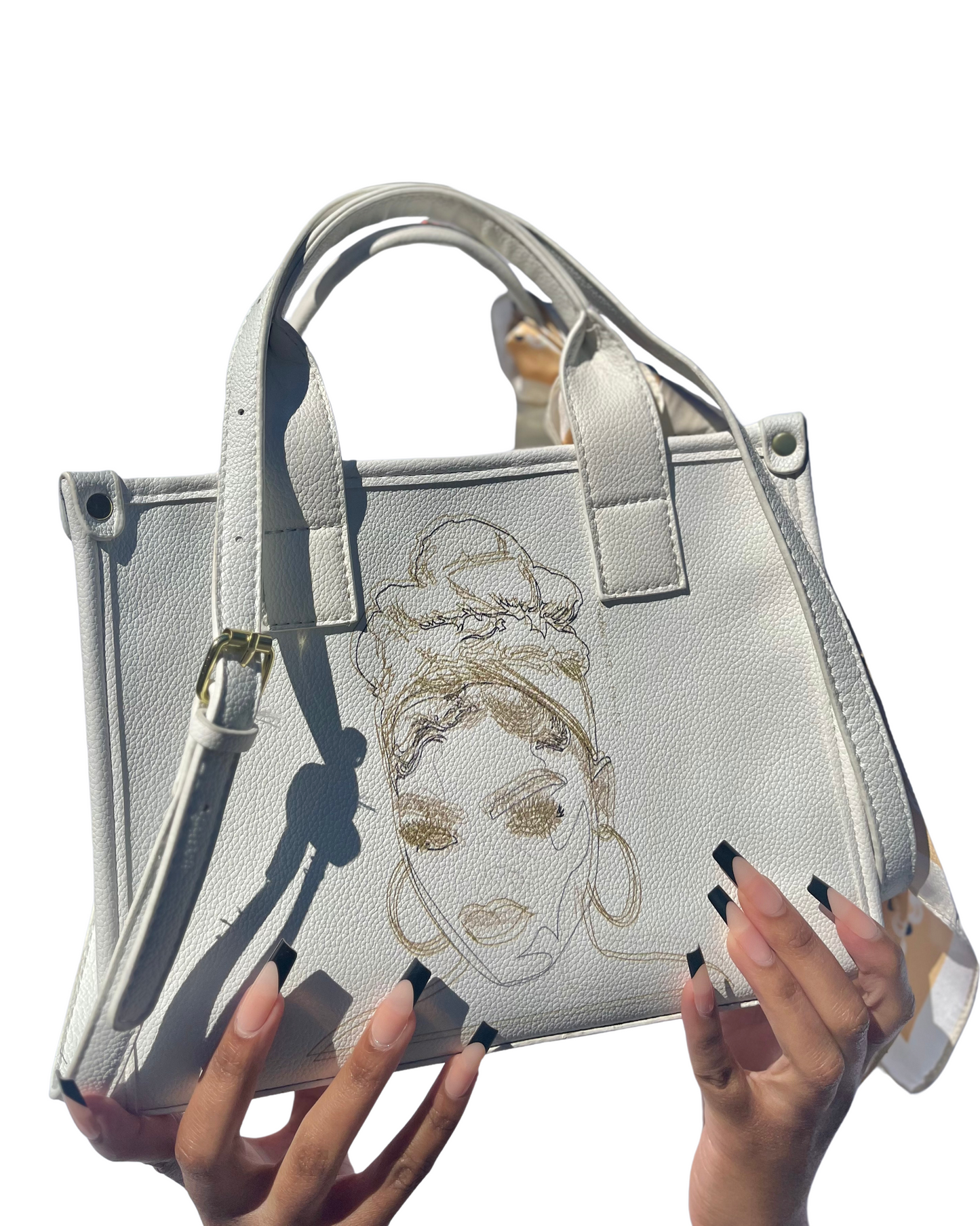 Headwrap Day Handbag in Color Pearl