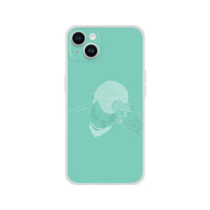 "Brush" Phone Case in Synergy Blue Color