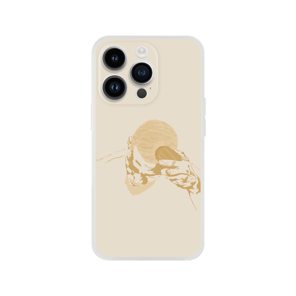 "Brush" Phone Case in Tanned Gold Color