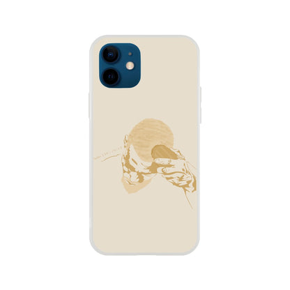 "Brush" Phone Case in Tanned Gold Color