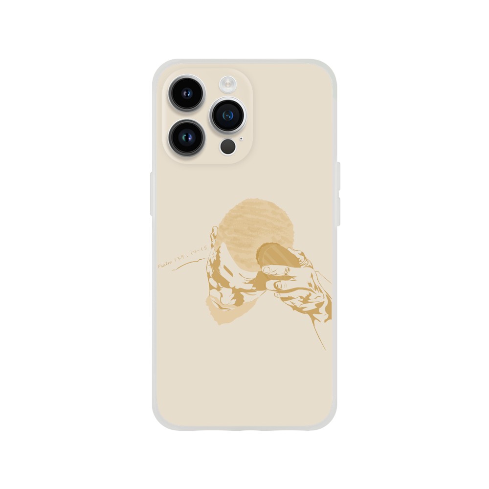 "Brush" Phone Case in Tanned Gold Color